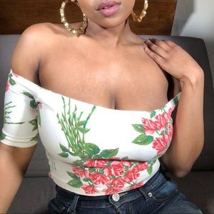 Betsey Johnson Vintage Floral Crop Top